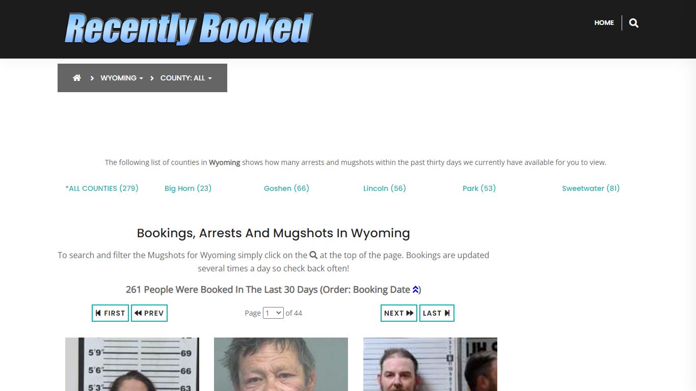 Bookings, Arrests and Mugshots in Big Horn County, Wyoming